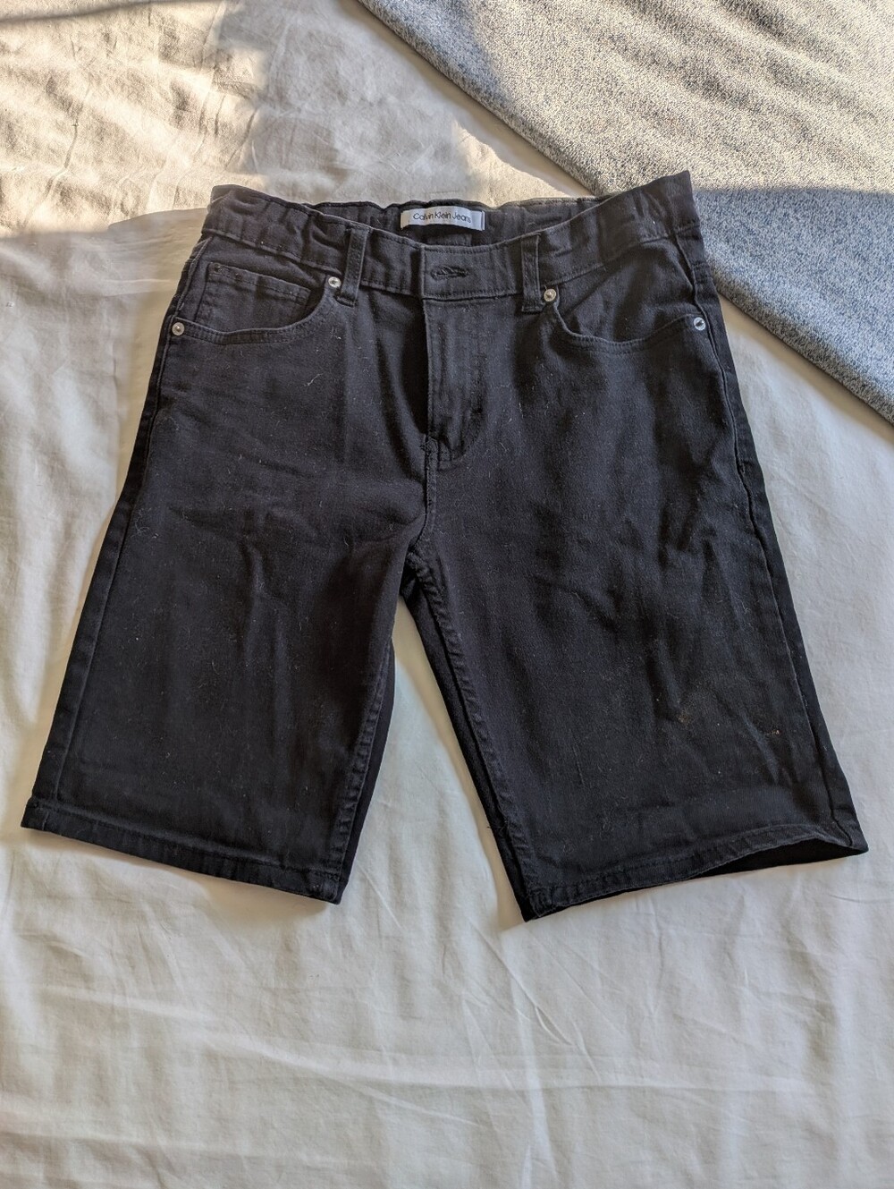 Calvin Klein Black Denim Shorts